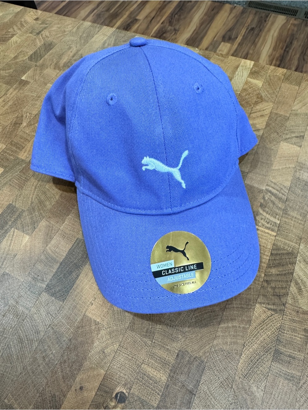 Puma Women’s Adjustable Baseball Cap - Purple/blue with White Logo